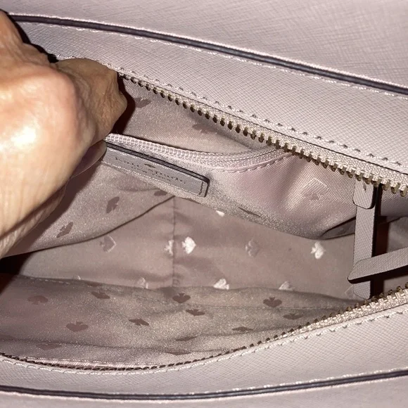 NWOT KATE SPADE (gift) pale pink 9 x 12 x 5”, handbag or shoulder.   $199 - Picture 8 of 8